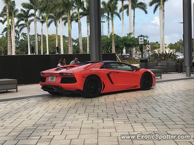 Lamborghini Aventador spotted in Boca Raton, Florida