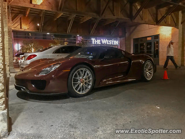 Porsche 918 Spyder spotted in Austin, Texas