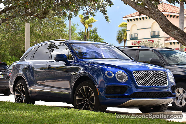 Bentley Bentayga spotted in Jupiter, Florida