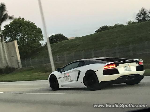 Lamborghini Aventador spotted in Coral Springs, Florida