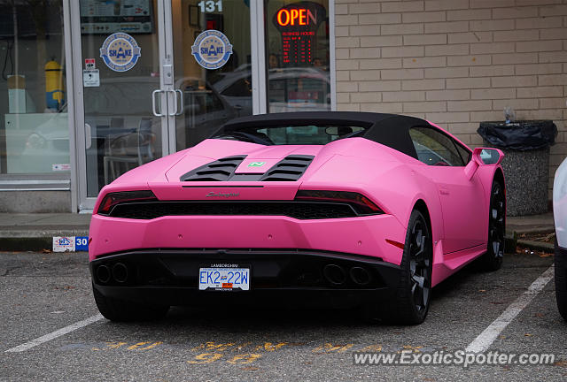 Lamborghini Huracan spotted in Vancouver, Canada