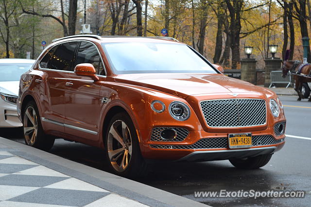 Bentley Bentayga spotted in Manhattan, New York