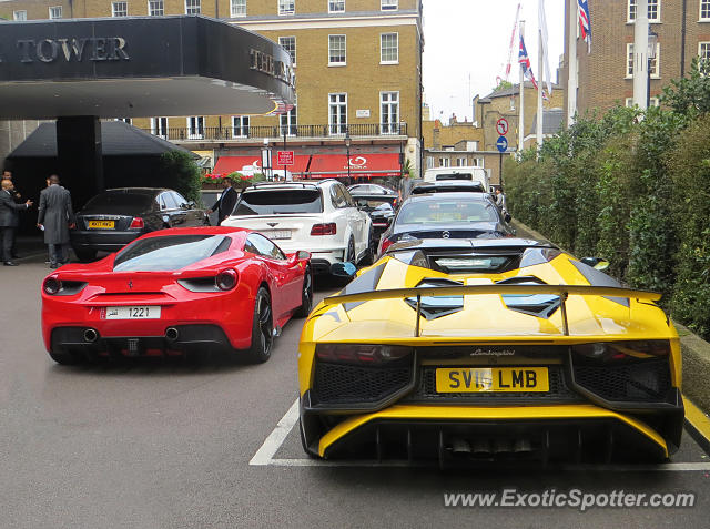 Lamborghini Aventador spotted in London, United Kingdom