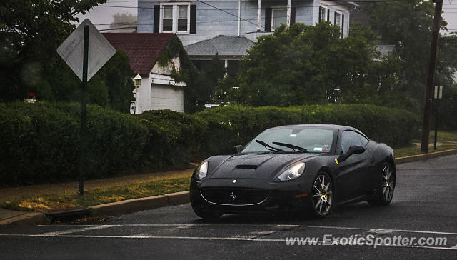 Ferrari California spotted in Loch Arbour, New Jersey