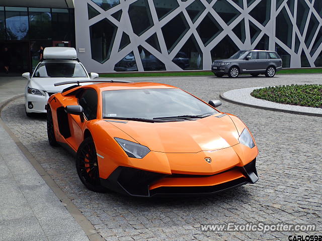 Lamborghini Aventador spotted in Warsaw, Poland