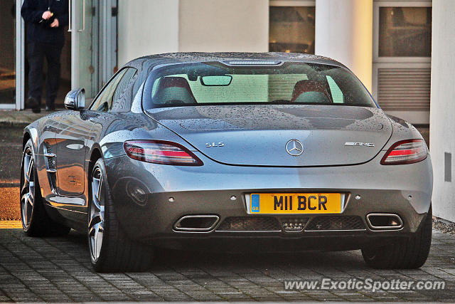 Mercedes SLS AMG spotted in Brooklands, United Kingdom