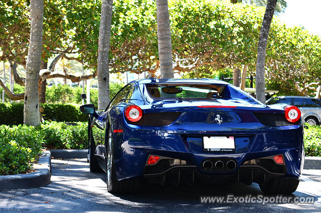 Ferrari 458 Italia spotted in Bal Harbour, Florida