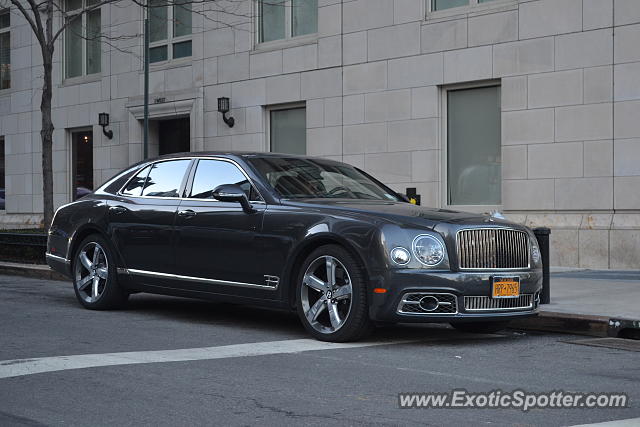 Bentley Mulsanne spotted in Manhattan, New York