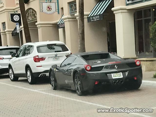 Ferrari 458 Italia spotted in Boca Raton, Florida