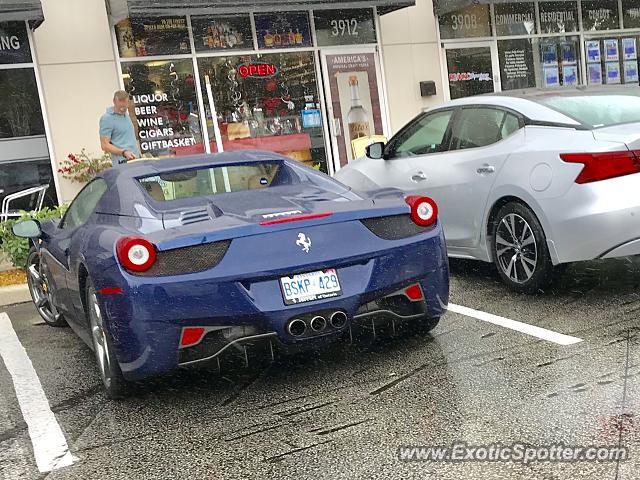 Ferrari 458 Italia spotted in Ft Lauderdale, Florida