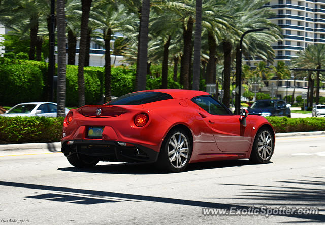 Alfa Romeo 4C spotted in Bal Harbour, Florida