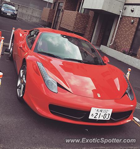 Ferrari 458 Italia spotted in Sapporo, Japan