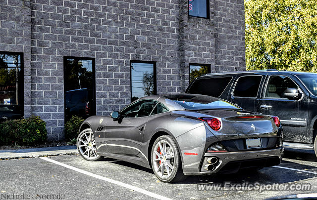 Ferrari California spotted in Cornelius, North Carolina