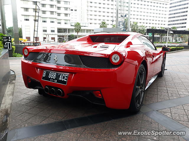 Ferrari 458 Italia spotted in Jakarta, Indonesia