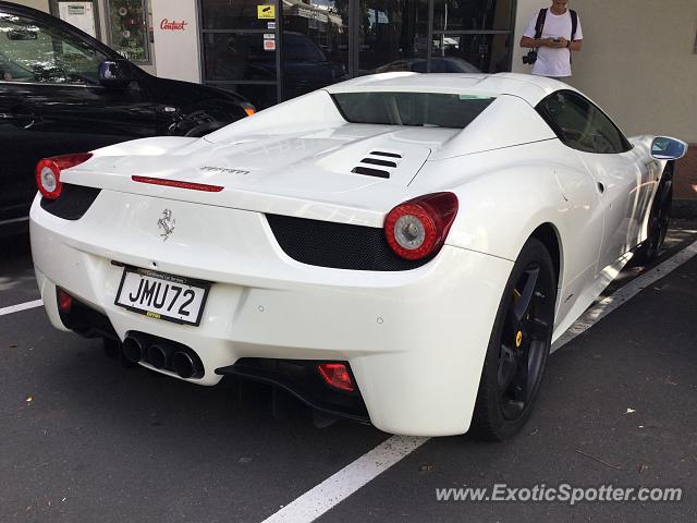 Ferrari 458 Italia spotted in Auckland, New Zealand
