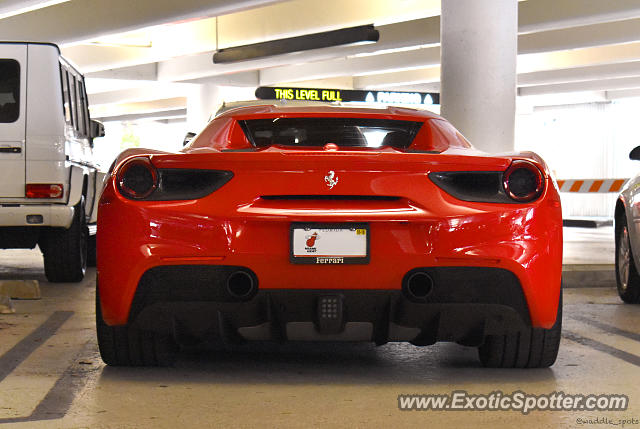 Ferrari 488 GTB spotted in Bal Harbour, Florida