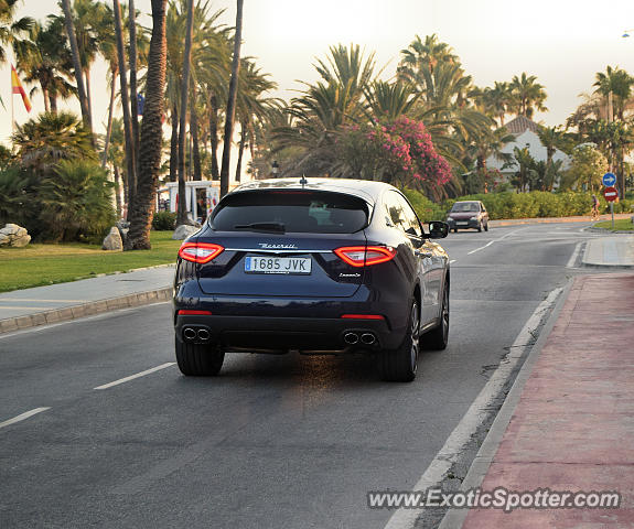 Maserati Levante spotted in San Pedro, Spain