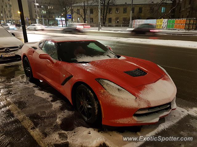 Chevrolet Corvette Z06 spotted in Warsaw, Poland
