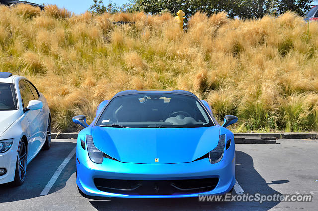 Ferrari 458 Italia spotted in Malibu, California