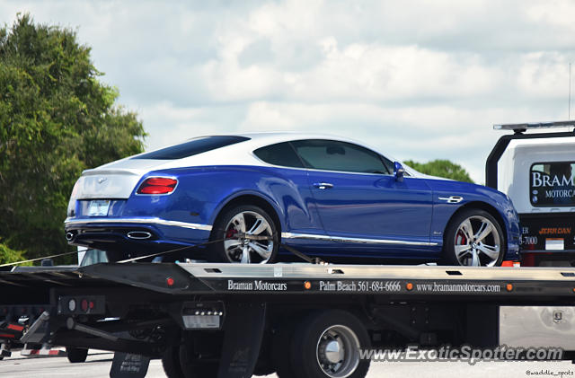 Bentley Continental spotted in Jupiter, Florida