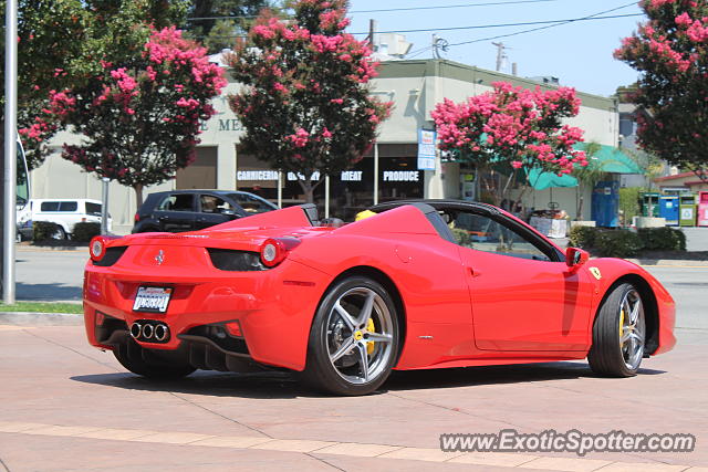 Ferrari 458 Italia spotted in Silicon valley, California