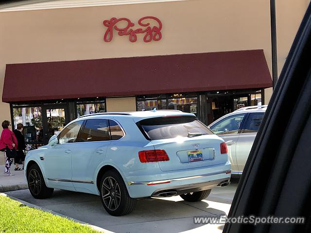 Bentley Bentayga spotted in Delray, Florida