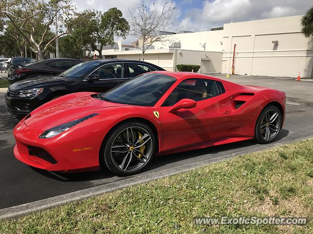Ferrari 488 GTB spotted in Ft Lauderdale, Florida