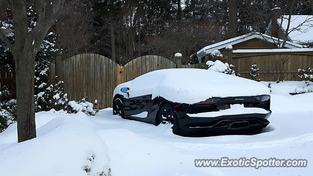 Lamborghini Aventador spotted in London, Canada
