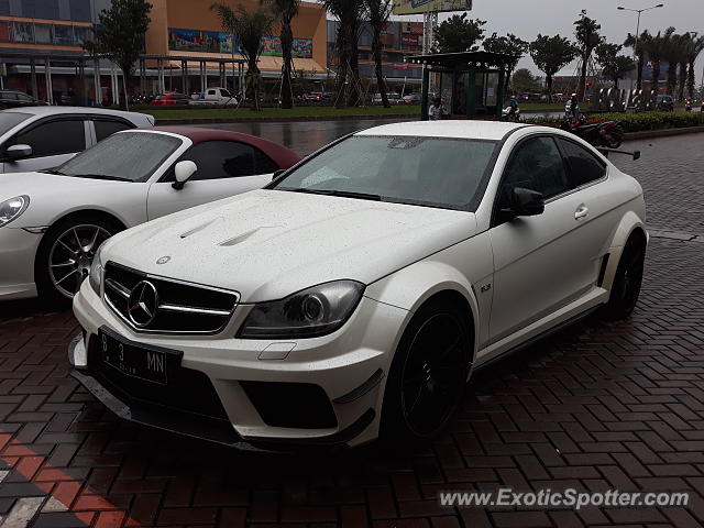 Mercedes C63 AMG Black Series spotted in Serpong, Indonesia