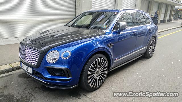 Bentley Bentayga spotted in Zurich, Switzerland