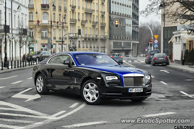 Rolls-Royce Wraith spotted in Warsaw, Poland