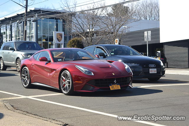Ferrari F12 spotted in Greenwich, Connecticut