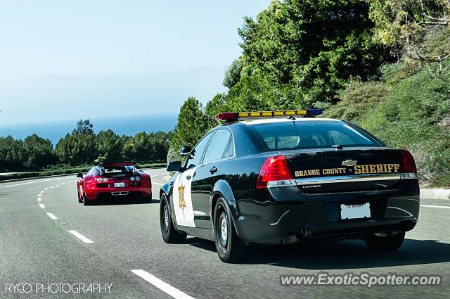 Bugatti Veyron spotted in Newport Beach, California