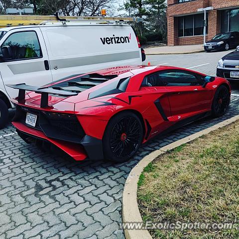 Lamborghini Aventador spotted in Arlington, Virginia