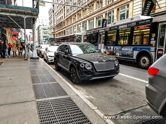 Bentley Bentayga spotted in Manhattan, New York