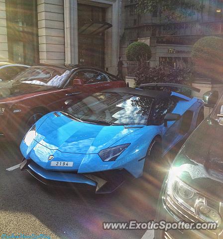 Lamborghini Aventador spotted in London, United Kingdom