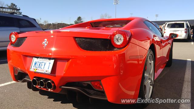 Ferrari 458 Italia spotted in Raleigh, North Carolina