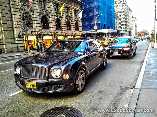 Bentley Mulsanne spotted in Manhattan, New York