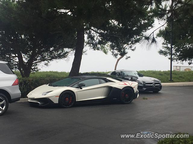 Lamborghini Aventador spotted in Newport Beach, California