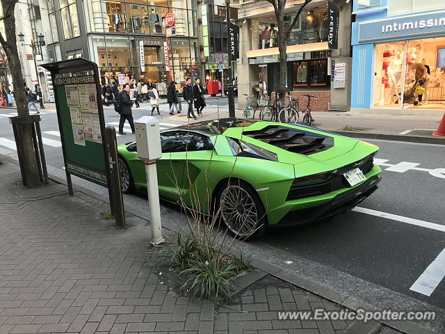 Lamborghini Aventador spotted in Tokyo, Japan