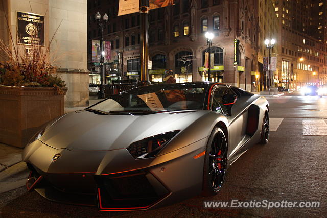 Lamborghini Aventador spotted in Chicago, Illinois