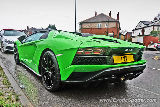 Lamborghini Aventador spotted in Leeds, United Kingdom
