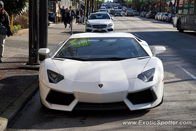 Lamborghini Aventador spotted in Vancouver, Canada