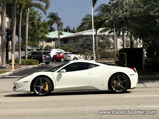 Ferrari 458 Italia spotted in Ft Lauderdale, Florida