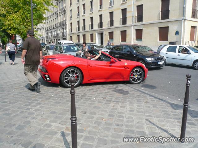 Ferrari California spotted in Paris, France