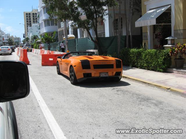 Lamborghini Gallardo spotted in Miami, Florida