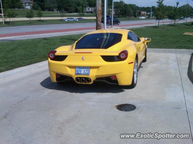 Ferrari 458 Italia spotted in Overland Park, Kansas