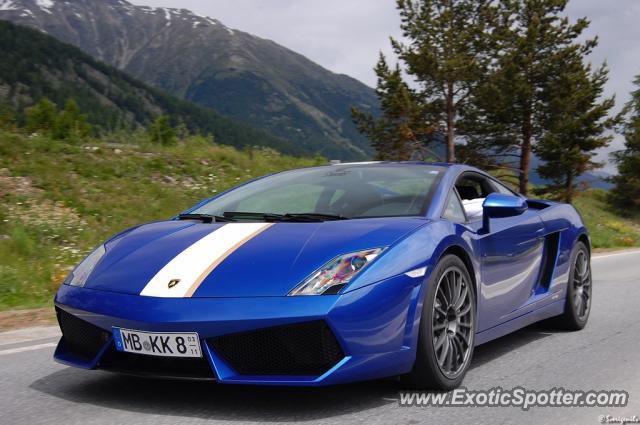 Lamborghini Gallardo spotted in Samedan, Switzerland