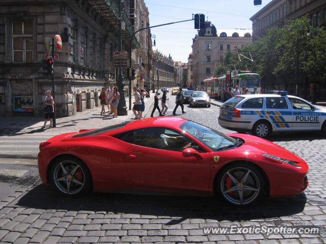 Ferrari 458 Italia spotted in Praha, Czech Republic