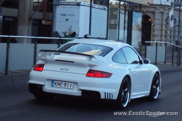 Porsche 911 GT2 spotted in Helsinki, Finland